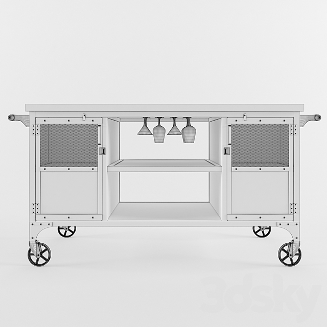 bar trolley 3DSMax File - thumbnail 3