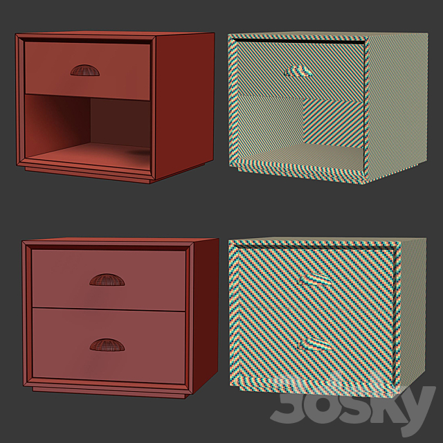 Barry bedside tables 3DSMax File - thumbnail 4