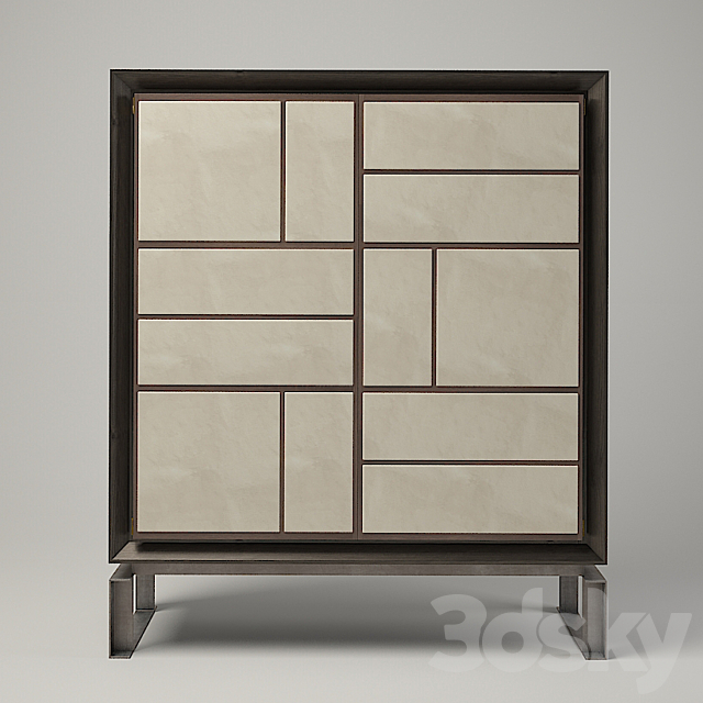 Baxter Maxime High Cabinet 3DS Max Model - thumbnail 2