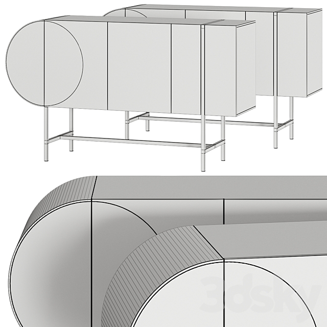 Baxter Selene Sideboards 3DSMax File - thumbnail 2