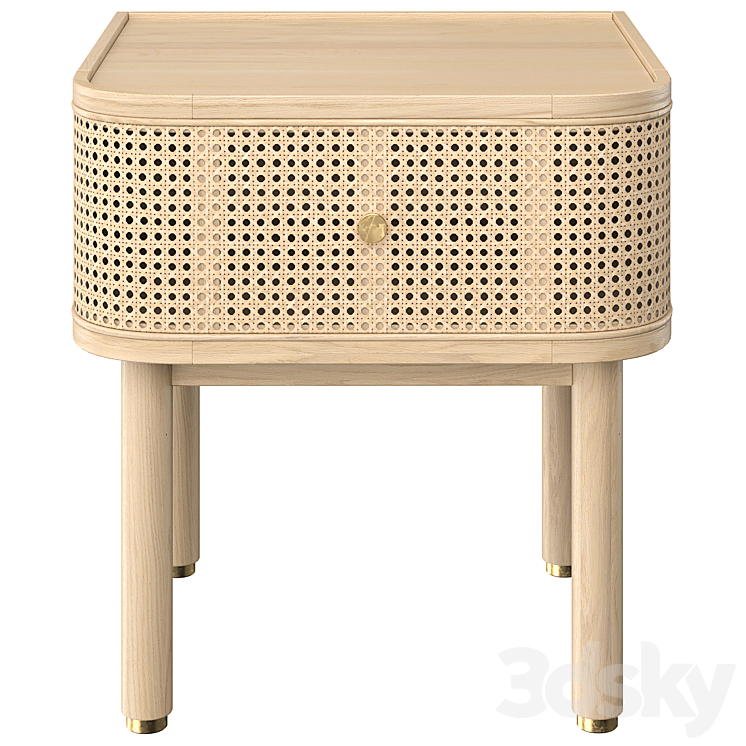 Bedside cabinet Ankhara 3DS Max Model - thumbnail 2