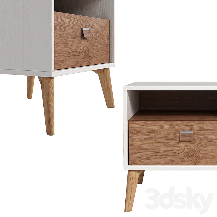 Bedside cabinet MAYER 3DS Max Model - thumbnail 2