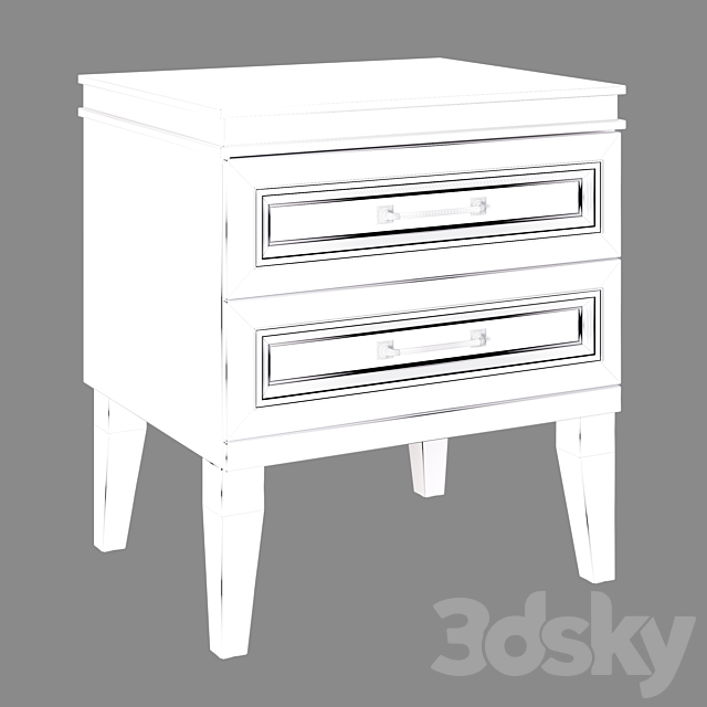 Bedside cabinet OR-306.04 3DS Max Model - thumbnail 4