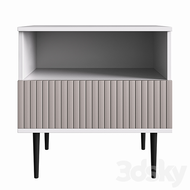 Bedside cabinet “Oxford” 3DS Max Model - thumbnail 2