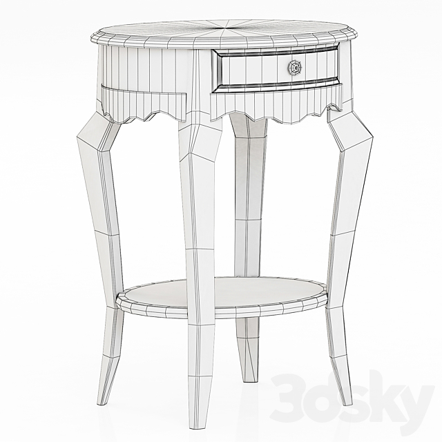 bedside table 3ds Max - thumbnail 3