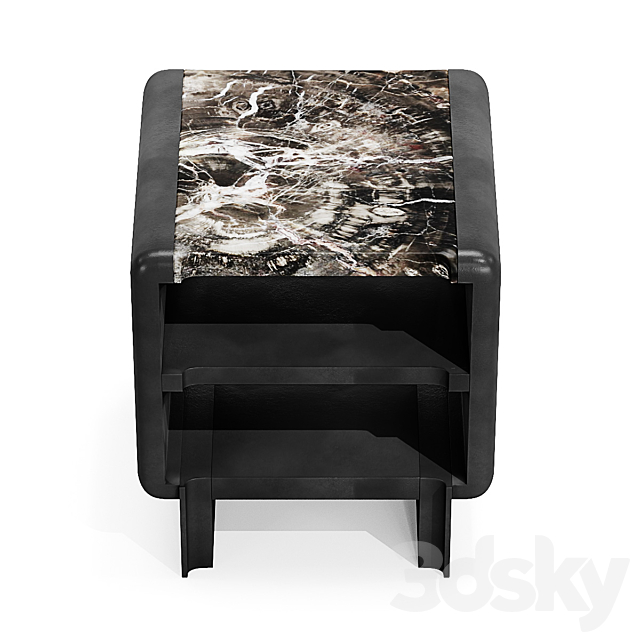 Bedside table _ Thierry Lemaire – So Black 3DSMax File - thumbnail 2