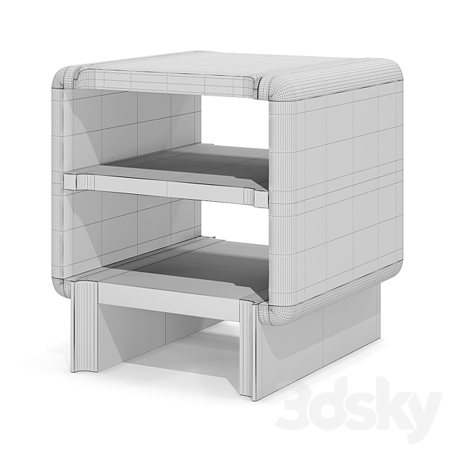 Bedside table _ Thierry Lemaire – So Black 3DSMax File - thumbnail 3