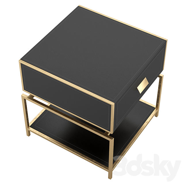 Bedside table Arabel 3DS Max Model - thumbnail 4