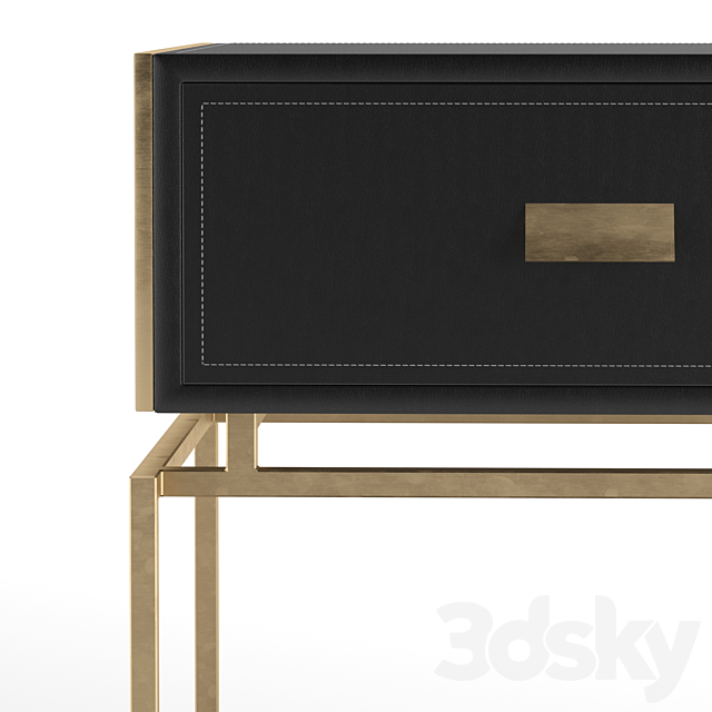 Bedside table Arabel 3DS Max Model - thumbnail 5