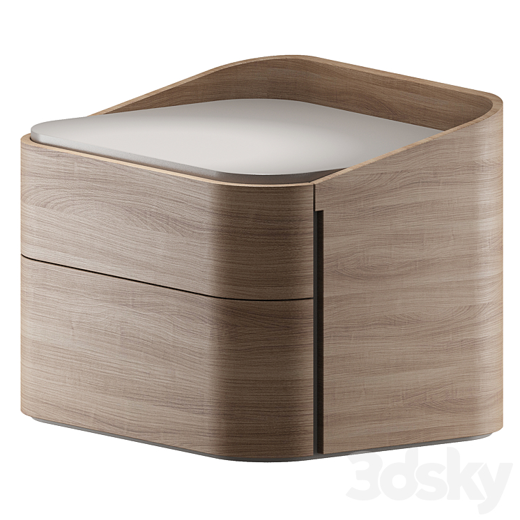 Bedside table Babila 3DS Max - thumbnail 2