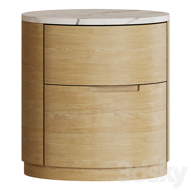 Bedside table by Corner design Sayase 3ds Max - thumbnail 1