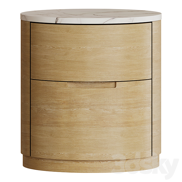 Bedside table by Corner design Sayase 3ds Max - thumbnail 2