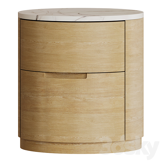 Bedside table by Corner design Sayase 3ds Max - thumbnail 3