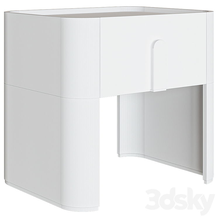 Bedside table Centro 3DS Max Model - thumbnail 2