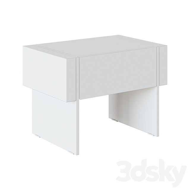 Bedside table CP1803-H-NOGAL 072032 3DS Max Model - thumbnail 2