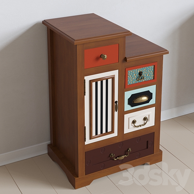 Bedside table Gouache Birch 3DSMax File - thumbnail 1