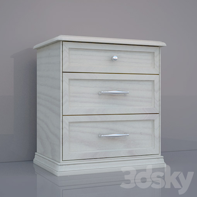 Bedside table (Italian furniture) 3DSMax File - thumbnail 1