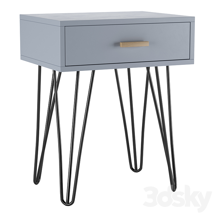 Bedside table Iwain 3DS Max - thumbnail 1