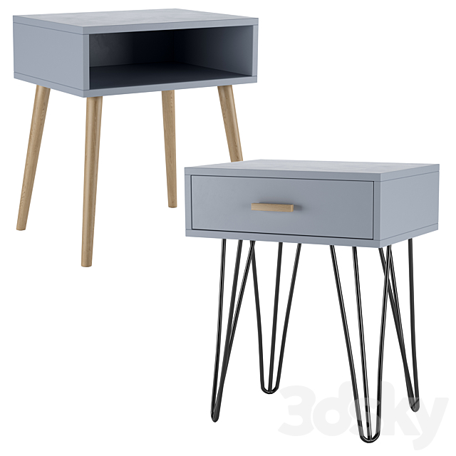 Bedside table Iwain 3DSMax File - thumbnail 2