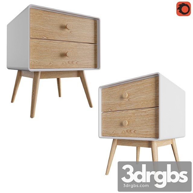 Bedside table jimi la redoute 1 2 3dsmax Download - thumbnail 1