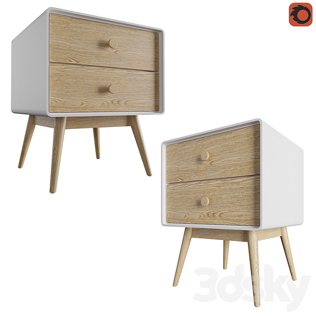 Bedside table Jimi La redoute 1 3DSMax File - thumbnail 1