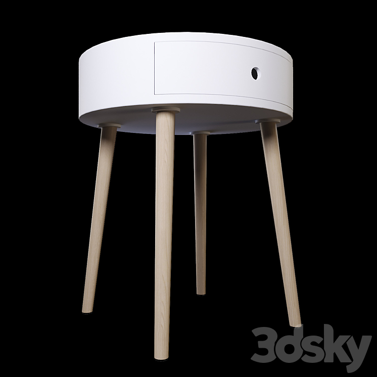 Bedside table LA REDOUTE SELISA 3DS Max - thumbnail 2