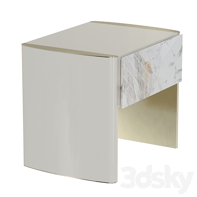 Bedside table LINFA by HESSENTIA Cornelio Cappellini 3DSMax File - thumbnail 3