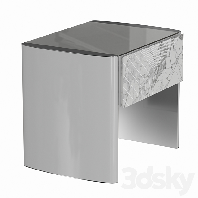 Bedside table LINFA by HESSENTIA Cornelio Cappellini 3DSMax File - thumbnail 4