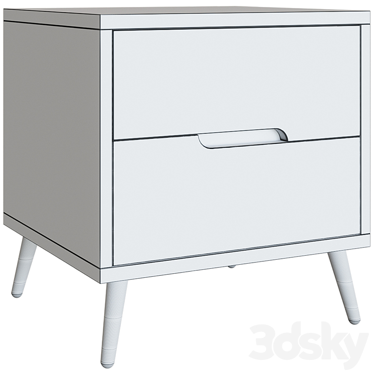 Bedside table Lyonel 3DS Max Model - thumbnail 2