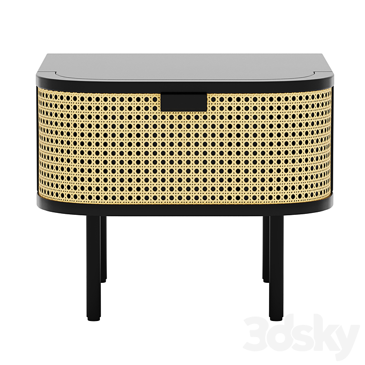 Bedside table Male 3DS Max - thumbnail 2