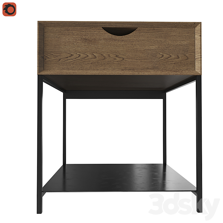 Bedside table Mambo Am.Pm 3DS Max - thumbnail 2