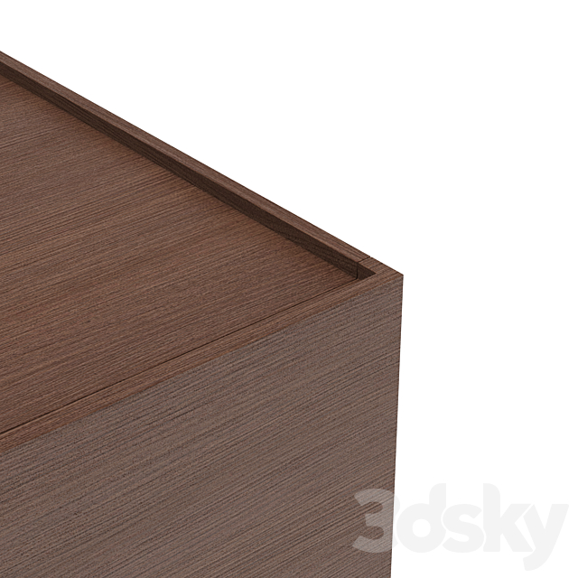 Bedside table Minimalista from Palo Nero 3DS Max Model - thumbnail 5