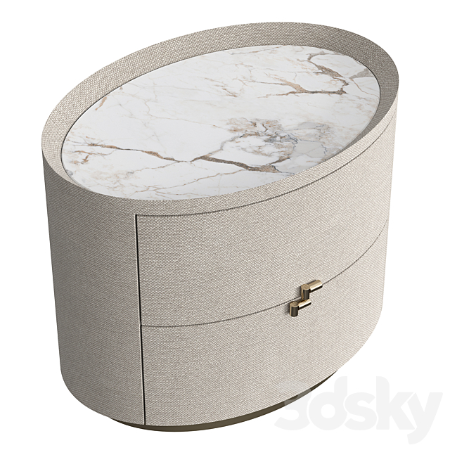 Bedside table MIRA 3ds Max - thumbnail 3