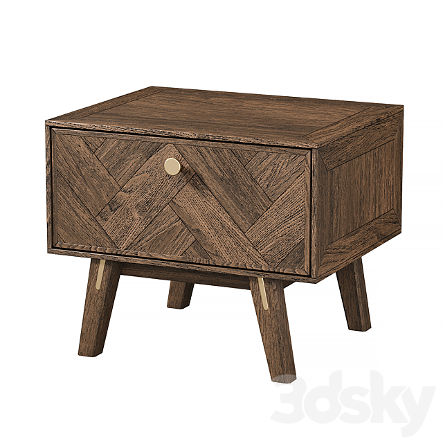 Bedside table Parker 3DSMax File - thumbnail 1