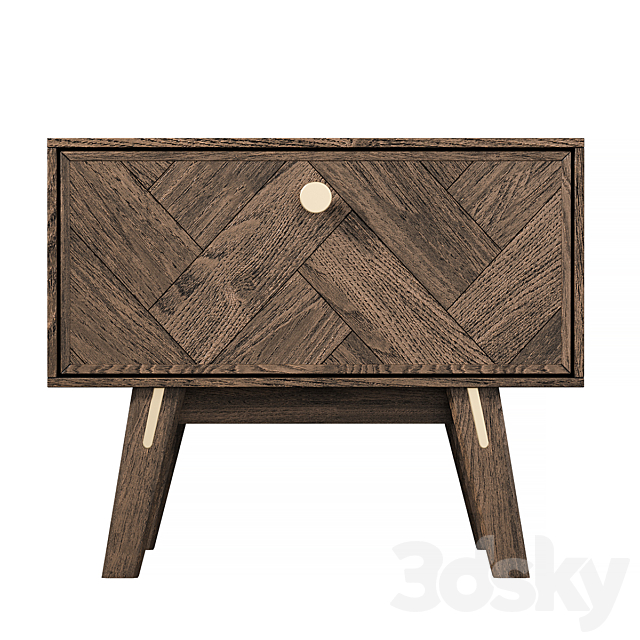 Bedside table Parker 3DSMax File - thumbnail 2