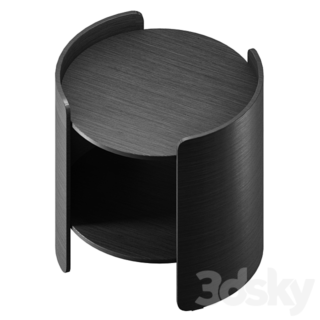 bedside table Pedrali 3DS Max Model - thumbnail 2