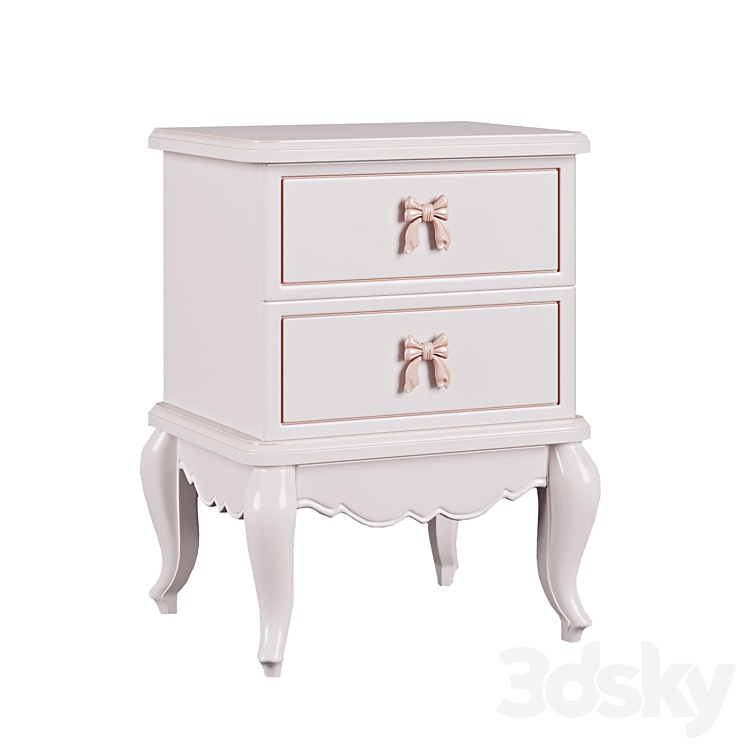 Bedside table Princess Angelicroom PR-13 3DS Max - thumbnail 1