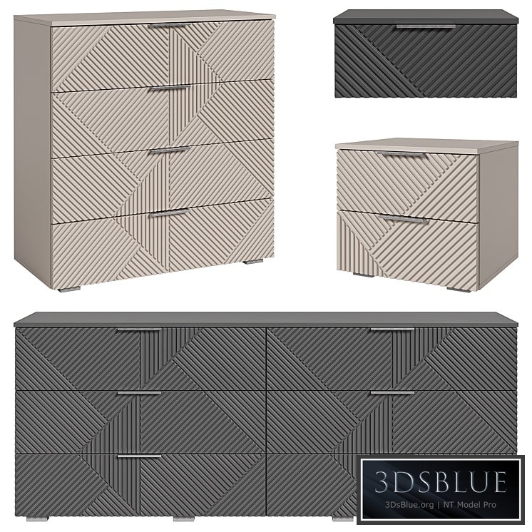 Bedside tables \/ Chests Shelton from divan.ru 3DS Max - thumbnail 3