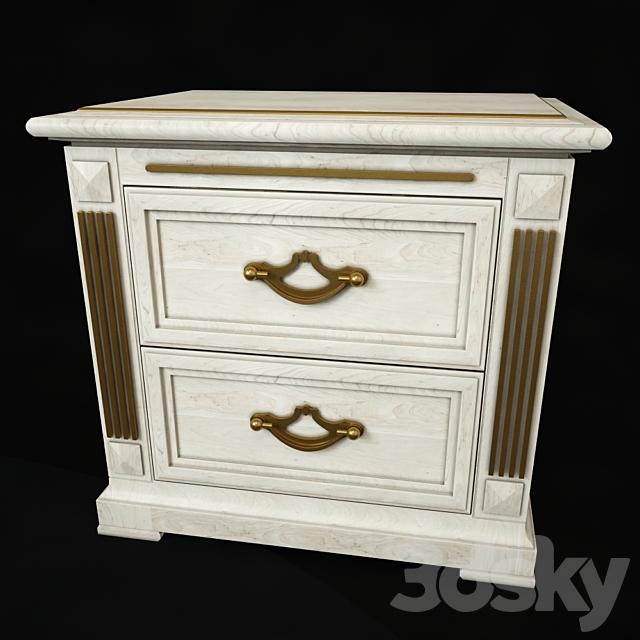 Bedside “Victoria Gold” 3DSMax File - thumbnail 2