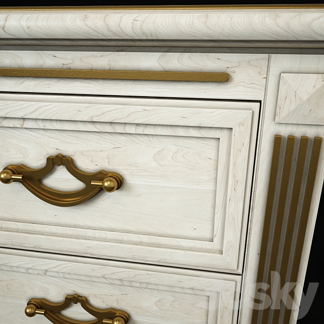 Bedside “Victoria Gold” 3DSMax File - thumbnail 3