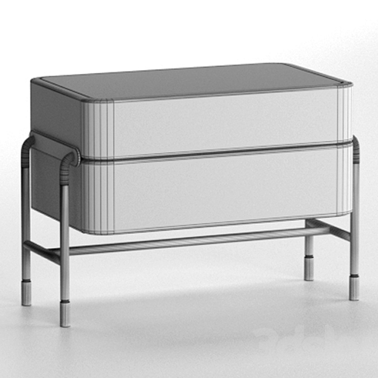 BENNETT Nightstand 3DS Max Model - thumbnail 2