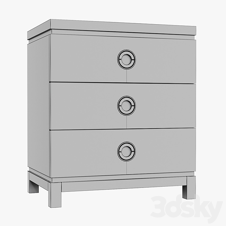 Bernhadrt – Decorage nightstand 3DS Max - thumbnail 2