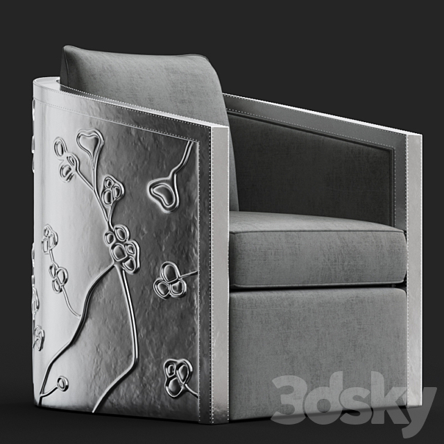 Bernhardt Sasha Chair _ Fleur Credenza 3DSMax File - thumbnail 2