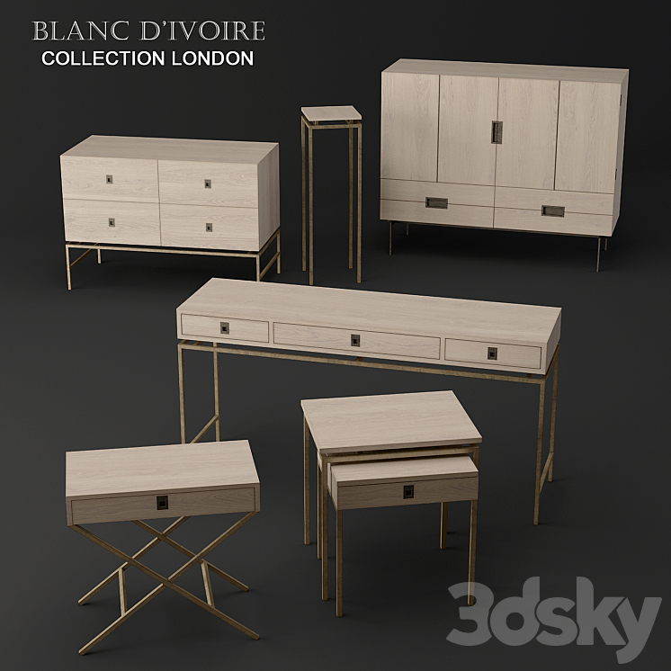 blanc d'ivoire – LONDON collection 3DS Max - thumbnail 1