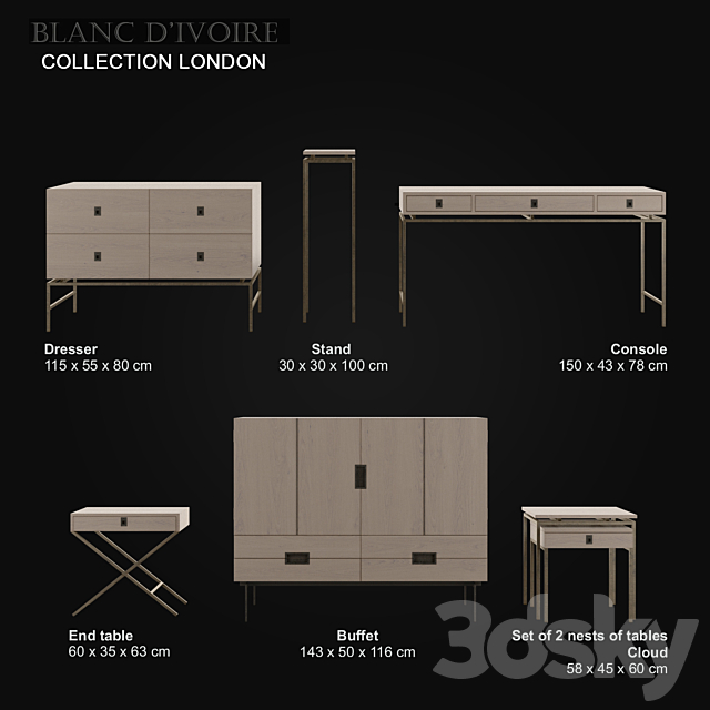 blanc d’ivoire – LONDON collection 3DSMax File - thumbnail 2