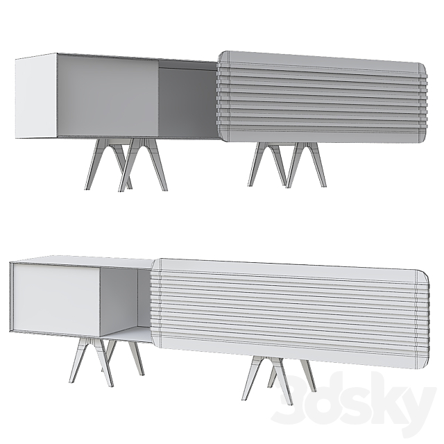 Bo-Em 003 B Sideboard Altitude 3DSMax File - thumbnail 2