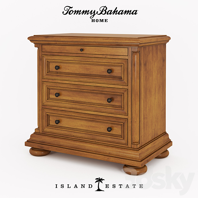 Bollard Tommy Bahama Island Estate Art. 531-621 3DSMax File - thumbnail 1