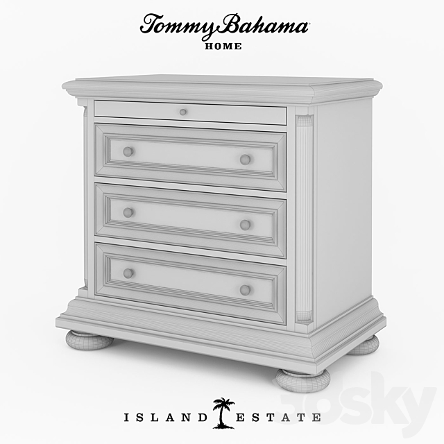 Bollard Tommy Bahama Island Estate Art. 531-621 3DSMax File - thumbnail 2