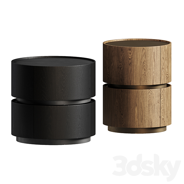 Bonaldo Moneypenny Bedside Tables 3ds Max - thumbnail 1