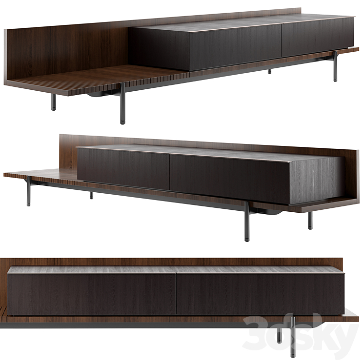 bookcase Minotti Superquadra 2021 collection ? 1 3DS Max - thumbnail 1